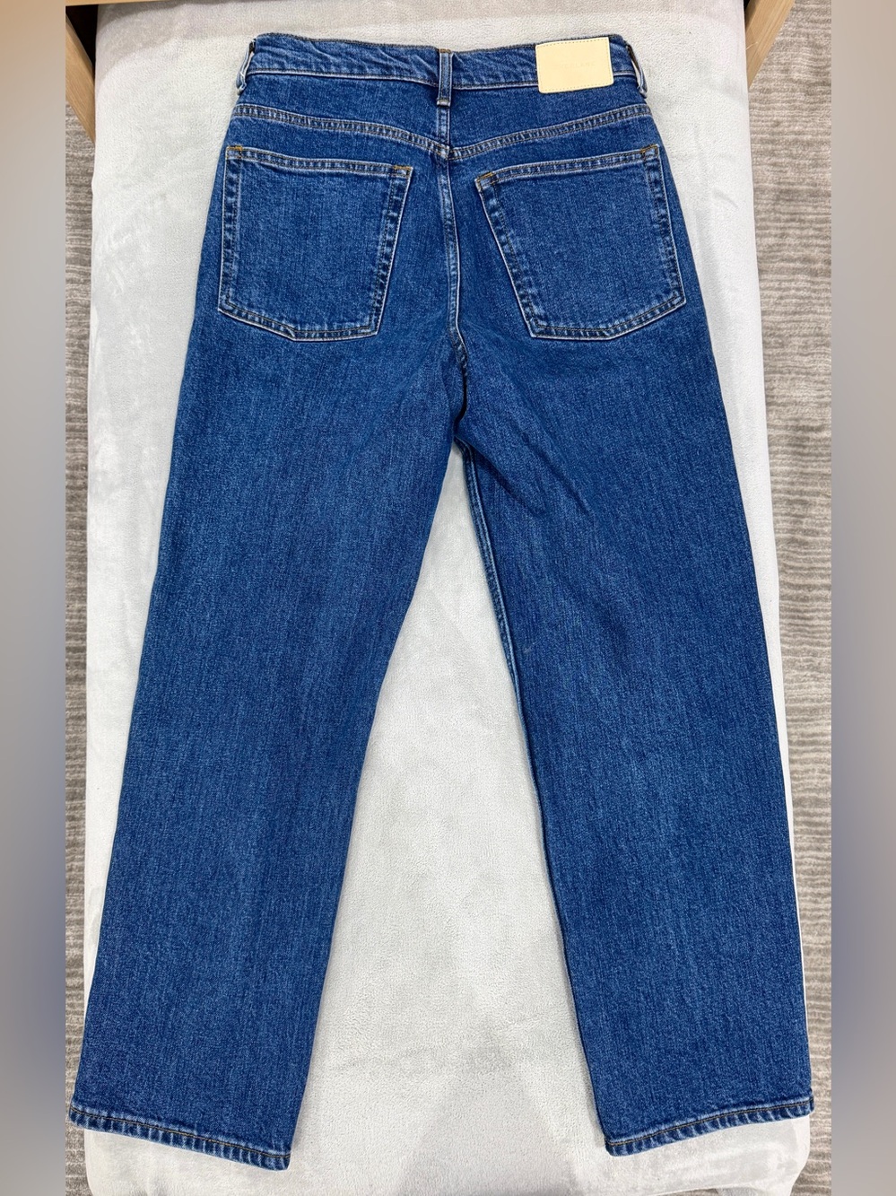 Everlane Way High Jean Straight Leg in Vintage Indigo 27 regular (27.5” inseam) - Picture 6 of 6